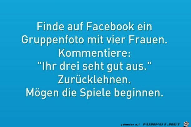 Gruppenfoto auf Facebook