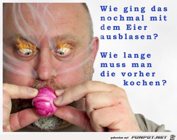 Eier ausblasen Eier ausblasen