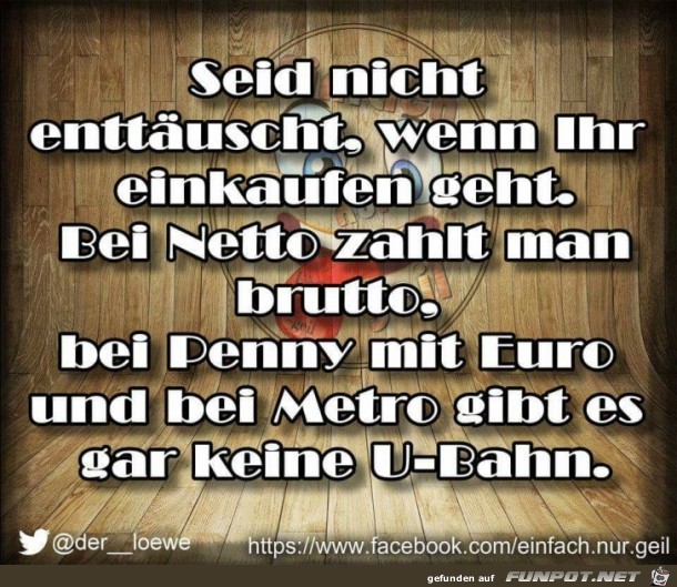 Seid nicht enttaeuscht Seid nicht enttaeuscht
