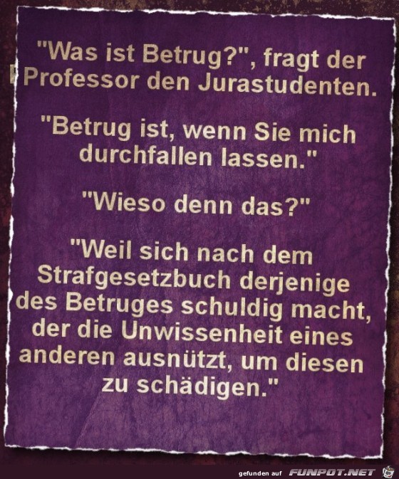 Was ist Betrug Was ist Betrug