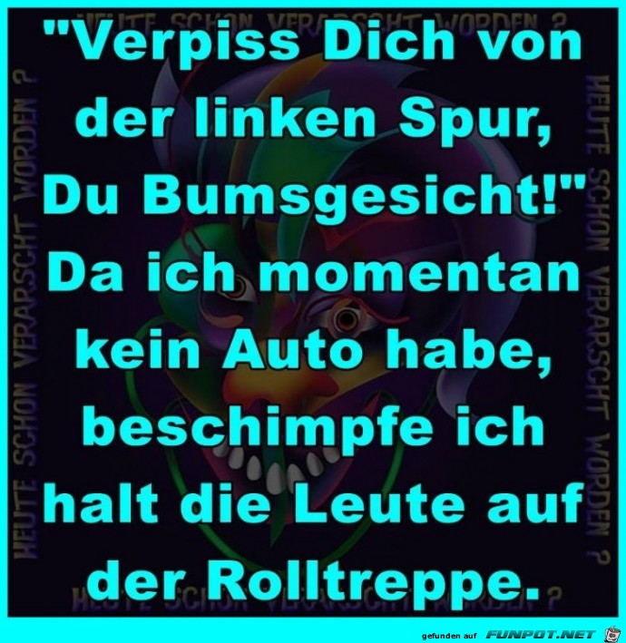 Linke Spur-Blocker Linke Spur-Blocker