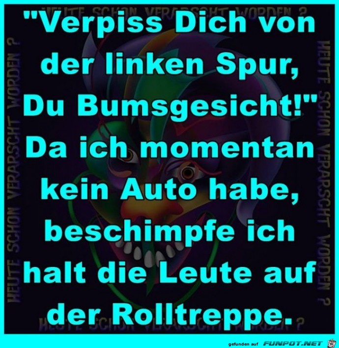 Linke Spur-Blocker