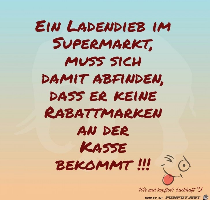 Ein Ladendieb Ein Ladendieb