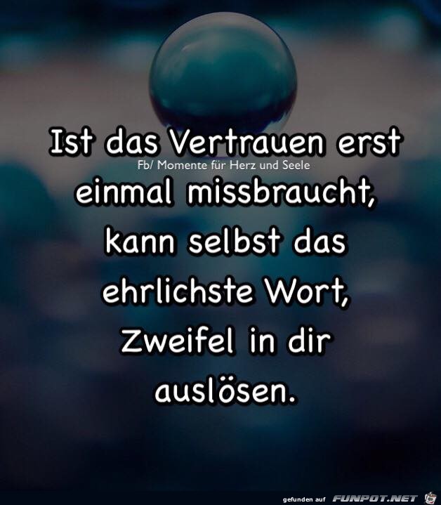 Ist das Vertrauen