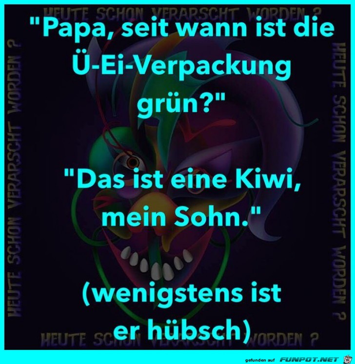 Ue-Ei Verpackung in gruen