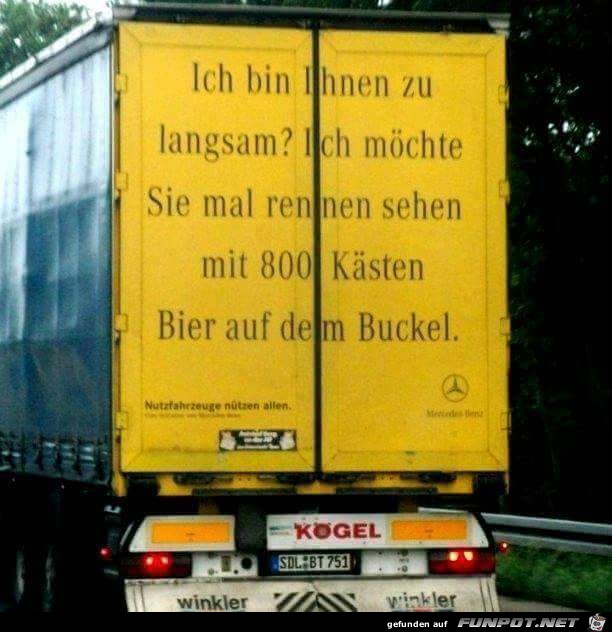 Ich bin ihnen zu langsam Ich bin ihnen zu langsam