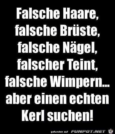 Falsche Haare...