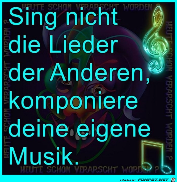 Sing nicht die Lieder der anderen