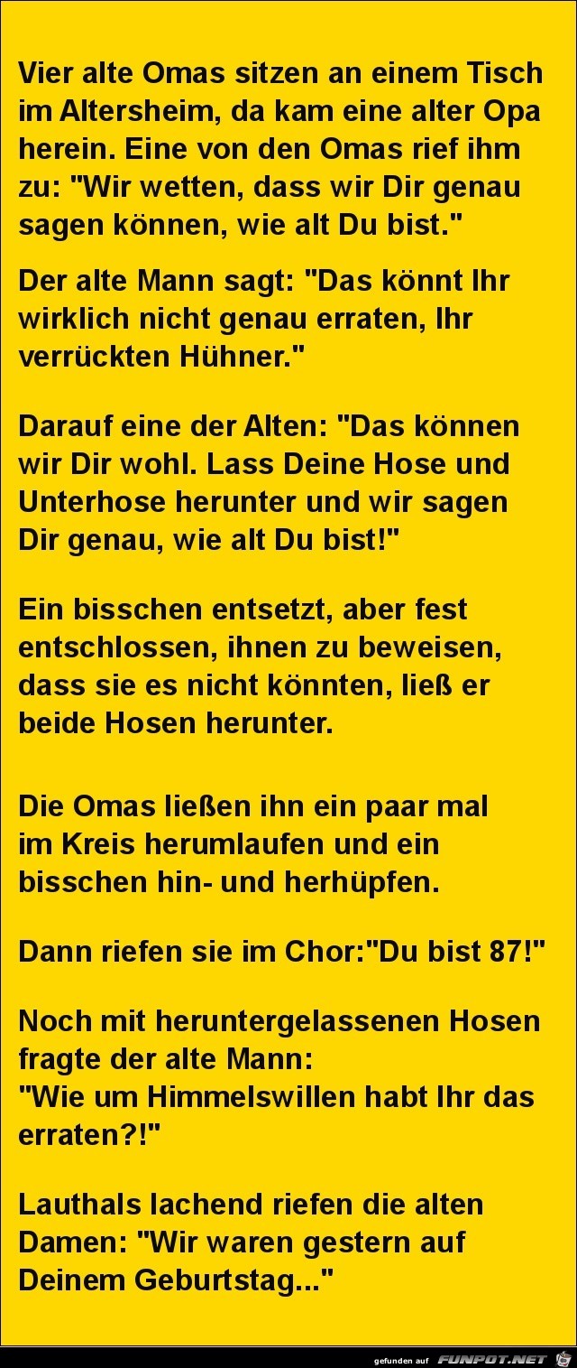 Vier alte Omas sitzen an einem Tisch........ Vier alte Omas sitzen an einem Tisch........