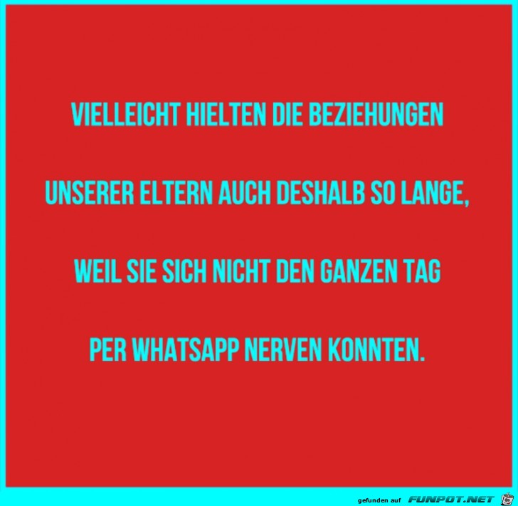 Die Beziehungen unserer Eltern Die Beziehungen unserer Eltern