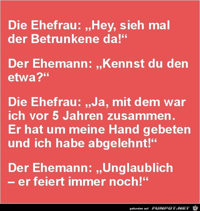 die Ehefrau und ihr Mann......