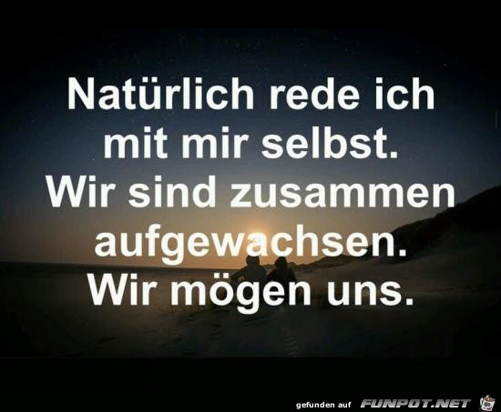 natürlich rede ich mit mir selbst...... natürlich rede ich mit mir selbst......