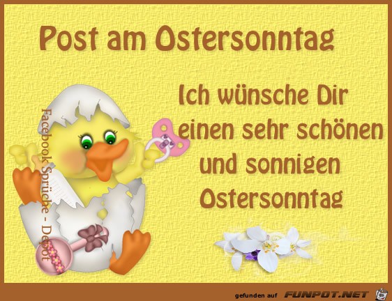 Post am Ostersonntag