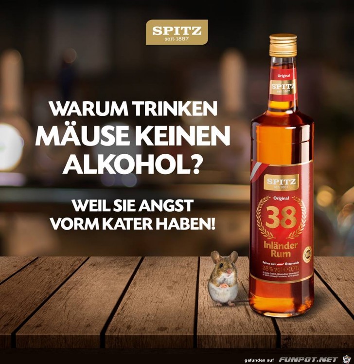 Warum trinken Maeuse keinen Alkohol