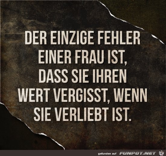 Der einzige Fehler Der einzige Fehler