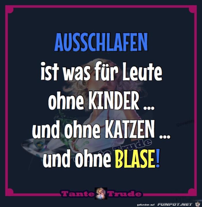 Ausschlafen