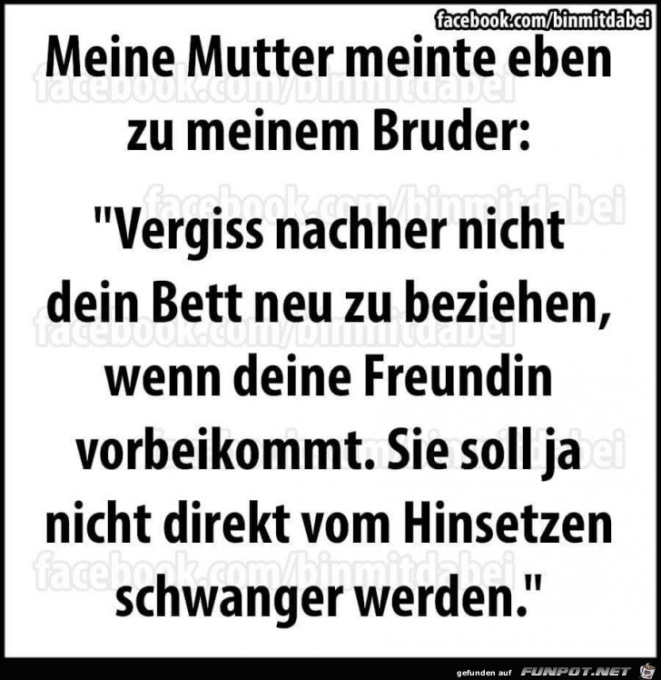 Mutter denkt mit