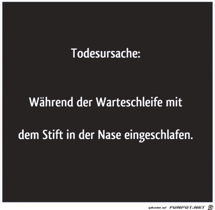 Todesursache Todesursache
