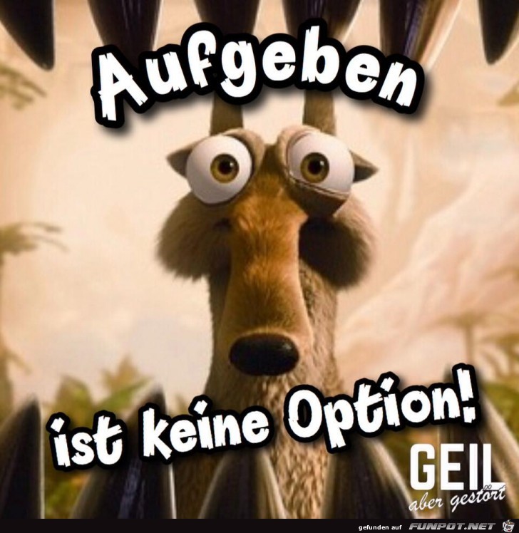 Aufgeben