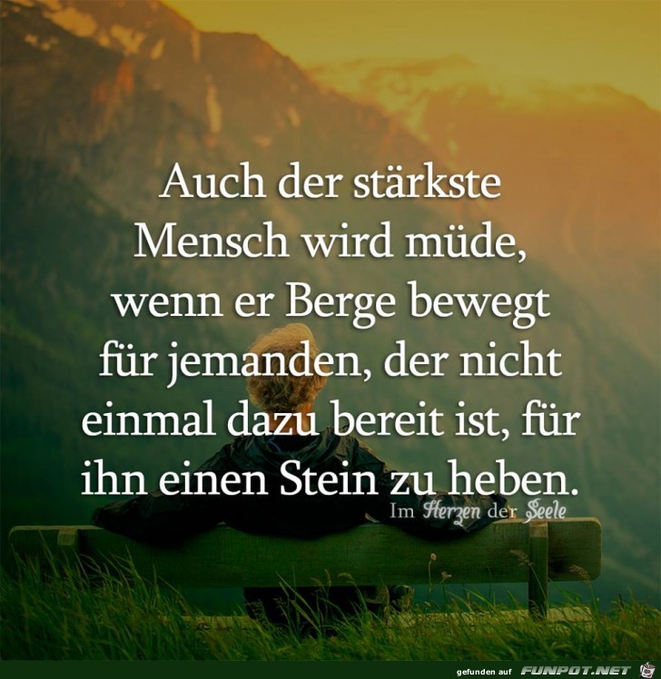 Auch der stärkste Mensch wird müde Auch der stärkste Mensch wird müde