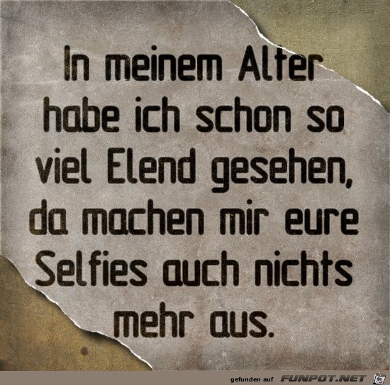 In meinem Alter