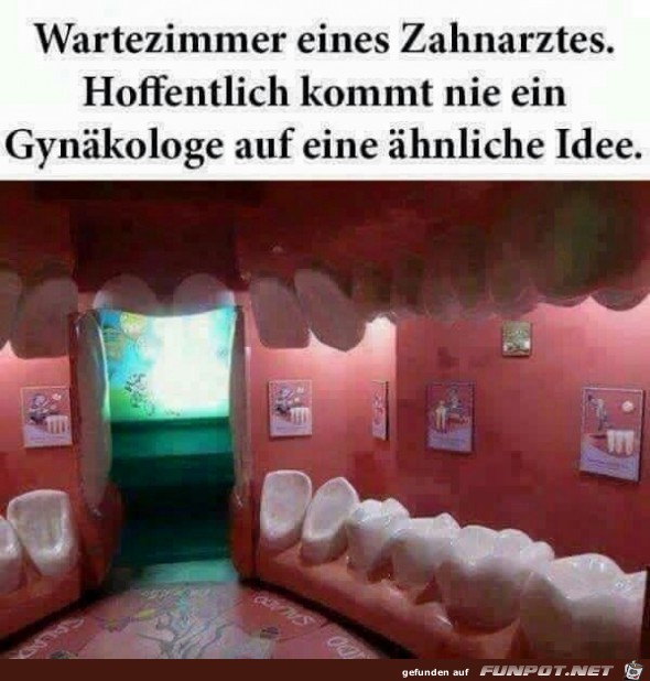 Lustiges Wartezimmer