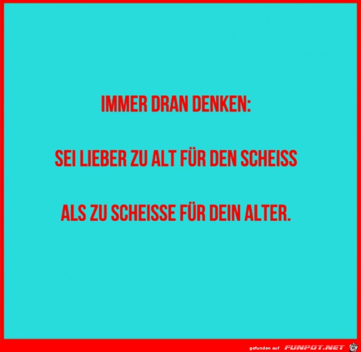 Immer dran denken Immer dran denken