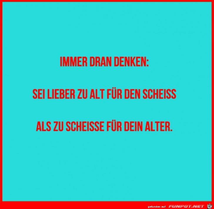 Immer dran denken