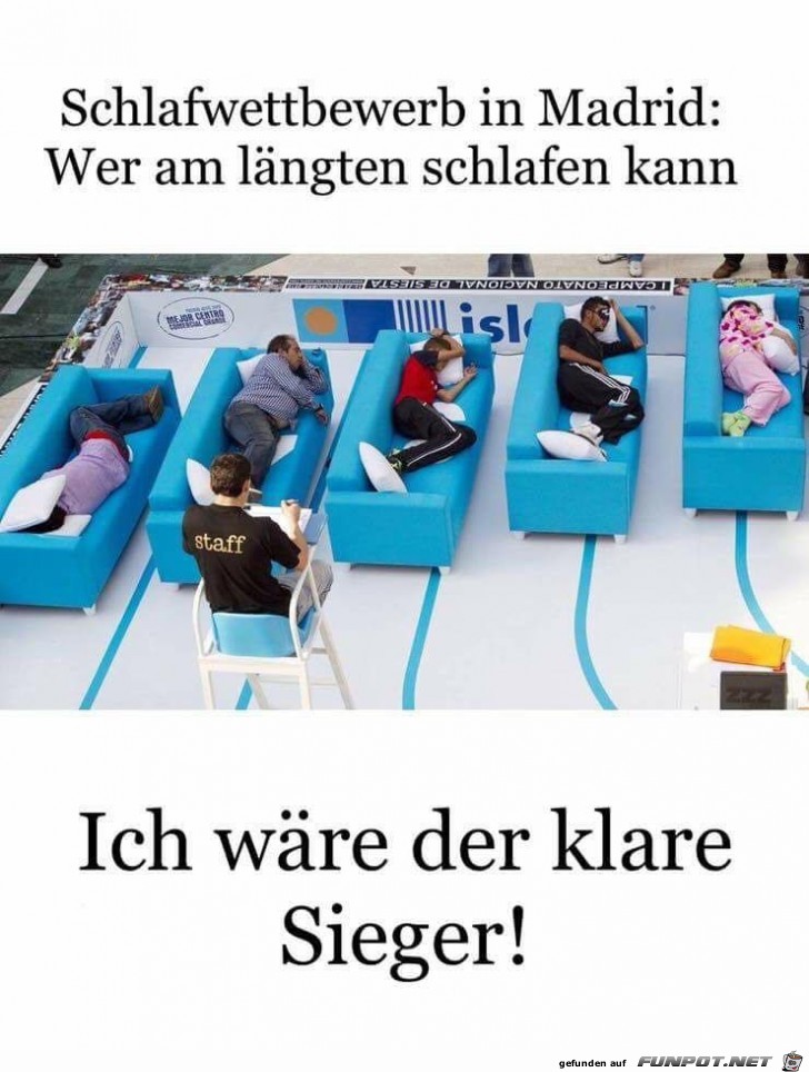 Schlafwettbewerb Schlafwettbewerb