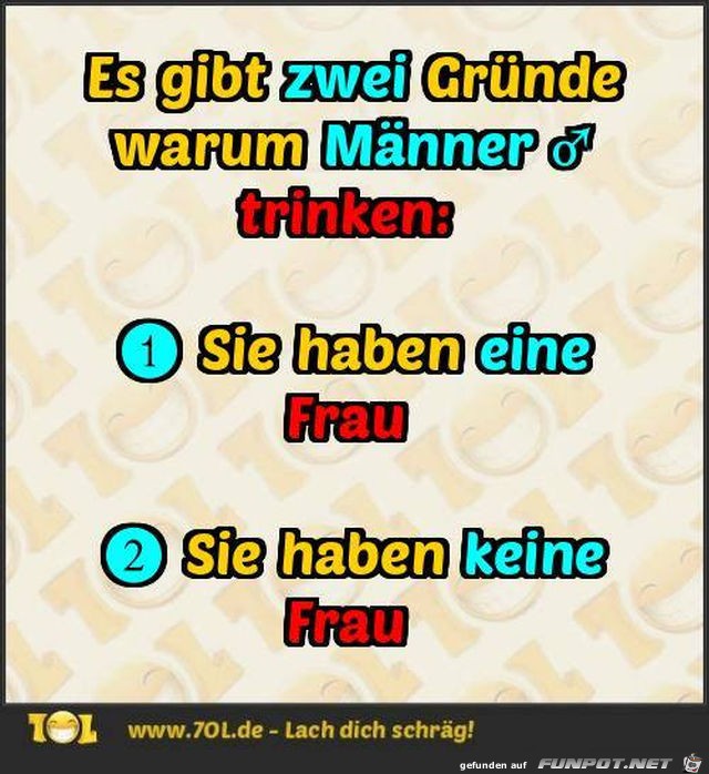 Warum Maenner trinken Warum Maenner trinken