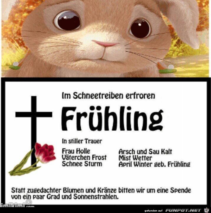 Frühling ist erfroren Frühling ist erfroren