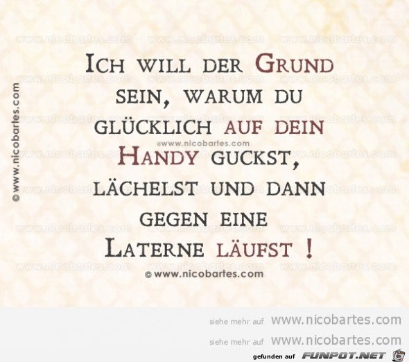 ich will der Grund sein.....