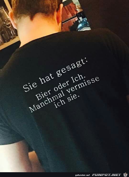 Man muss sich entscheiden