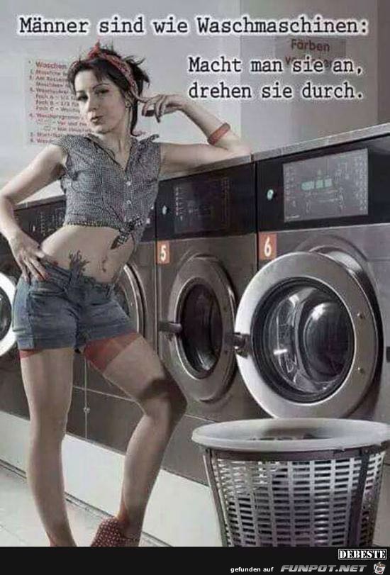 Mnner sind wie Waschmaschinen