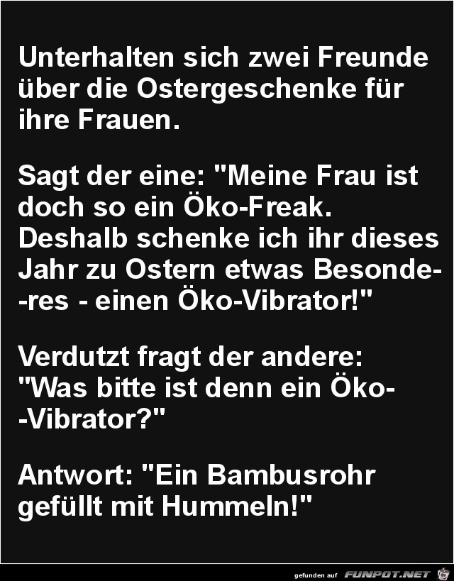 unterhalten sich zwei Freunde......