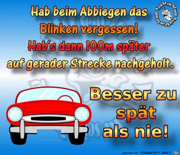 Blinken vergessen Blinken vergessen