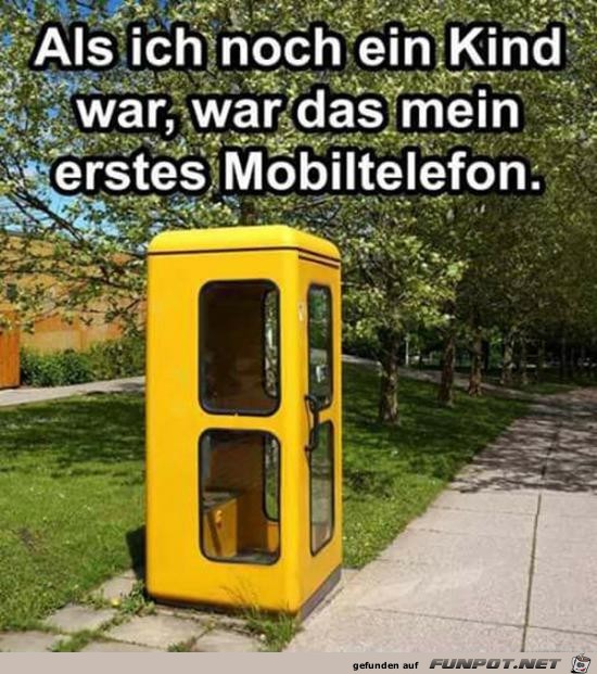 erstes Mobiltelefon erstes Mobiltelefon