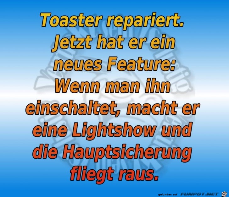 Toaster repariert