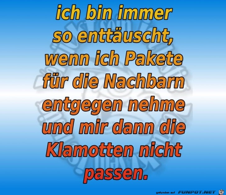 Bin immer so enttaeuscht Bin immer so enttaeuscht