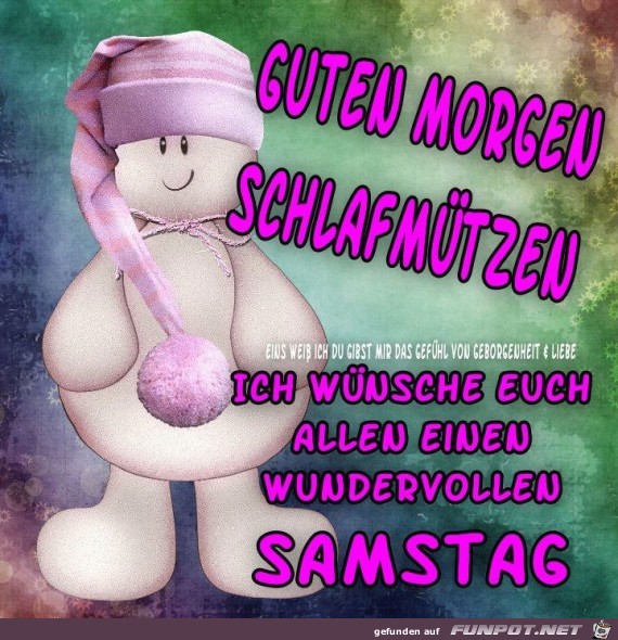 Guten Morgen Schlafmuetzen