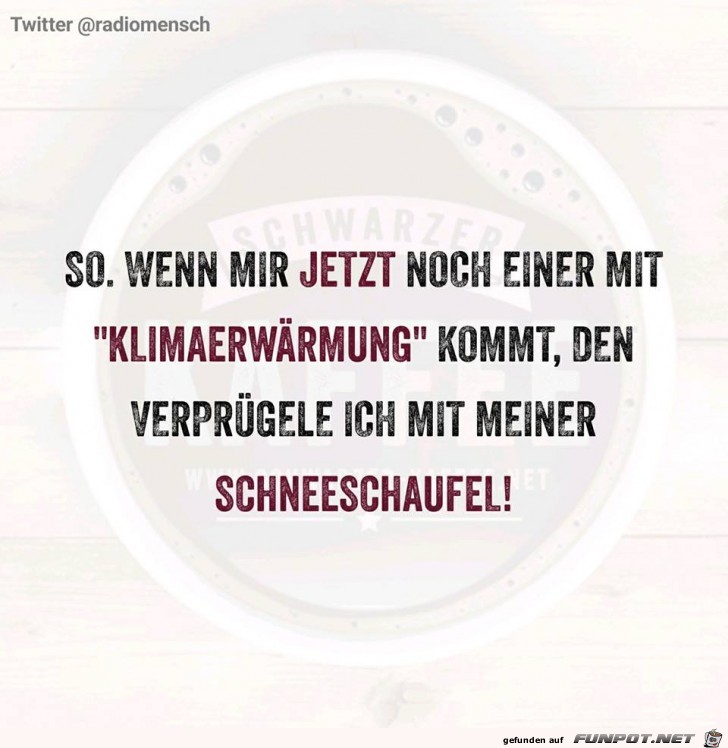 Klimaerwärmung Klimaerwärmung