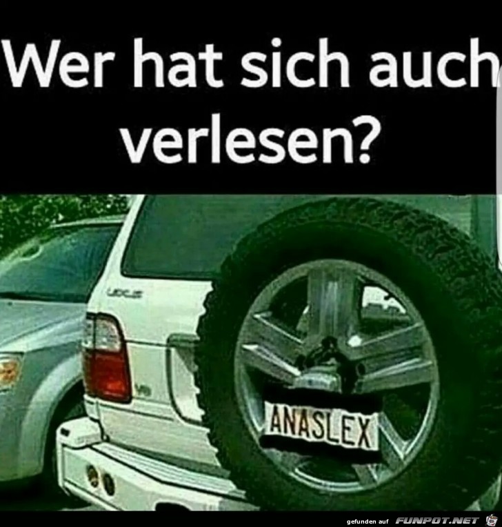 Wer hat sich auch verlesen ?