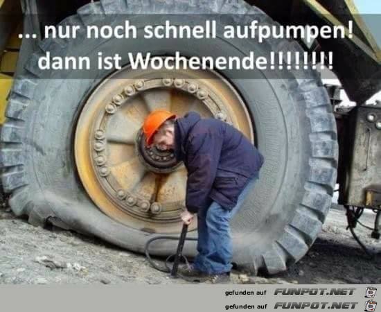 Schnell aufpumpen