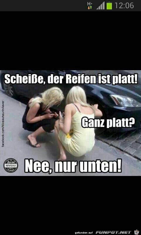 Der Reifen ist platt Der Reifen ist platt