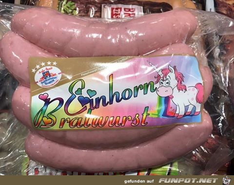 Einhorn-Bratwurst