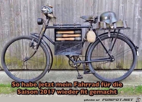 Fahrrad fr die Saison 2017 fit gemacht......