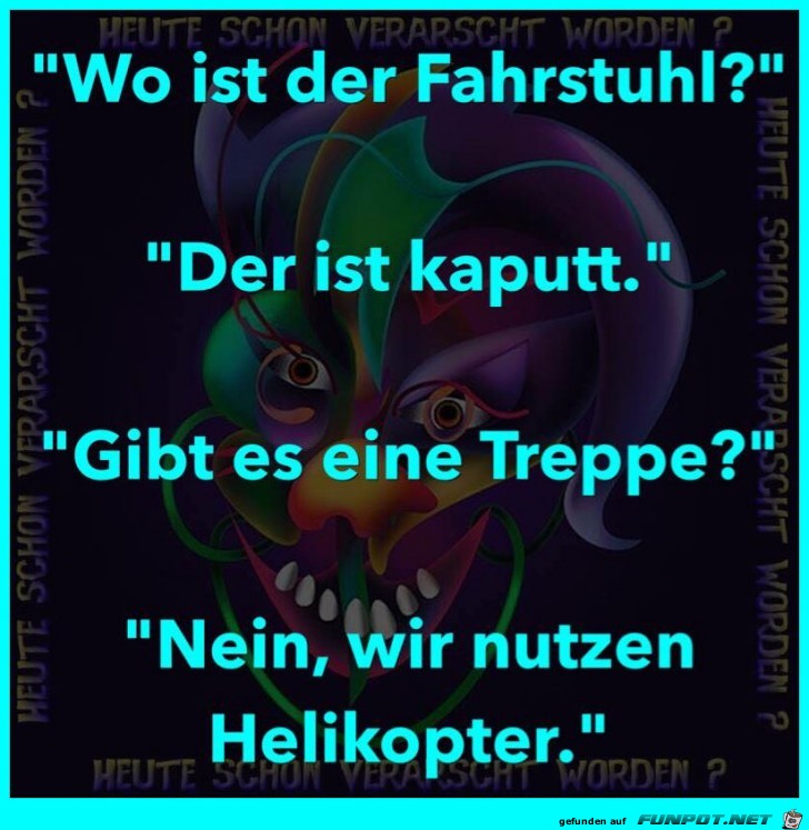 Wo ist der Fahrstuhl