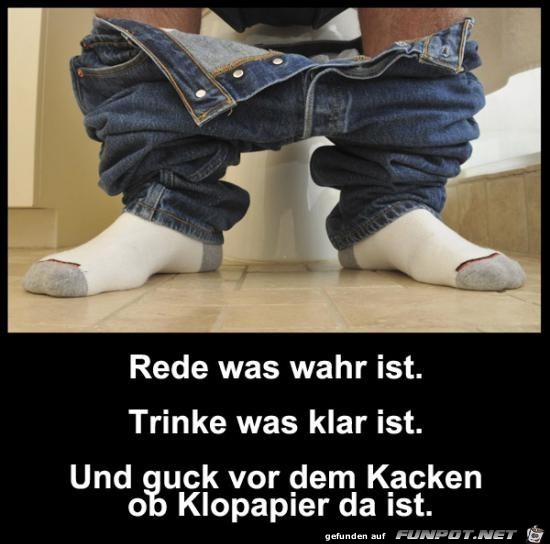 Rede was wahr ist ........