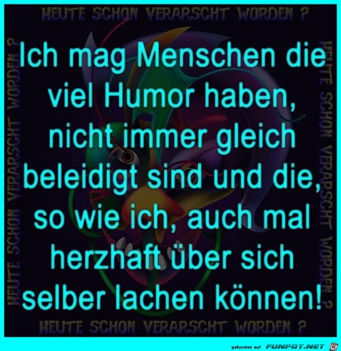 Menschen mit Humor