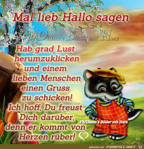 Mal lieb Hallo sagen